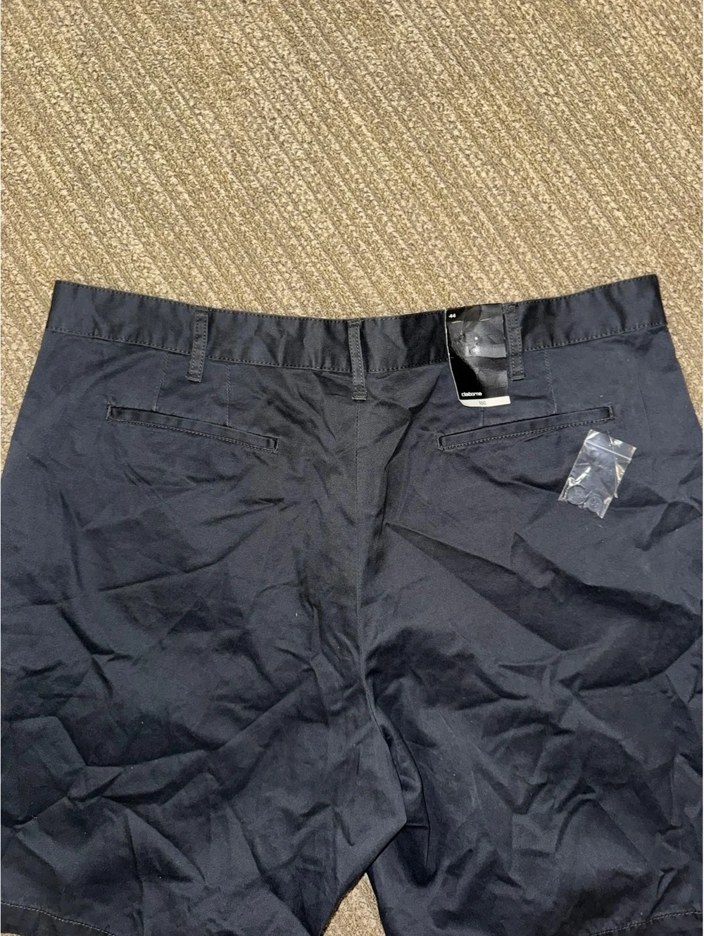 Men’s Claiborne black chino shorts Size 44” new with tags